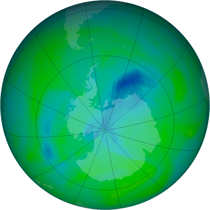Ozone Map 1989-12-06